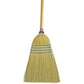 The Brush Man All-Corn Upright Household Broom, Clear Lacquered Hdl, 12PK HAC24